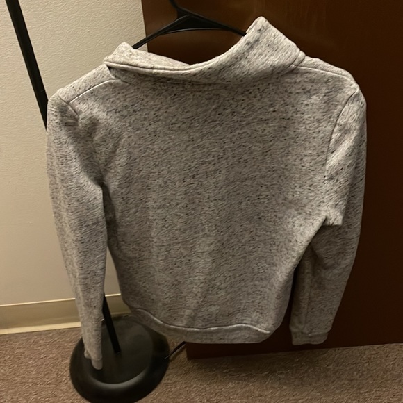 Gray pink victoria secret sweater half zip up - Picture 2 of 2